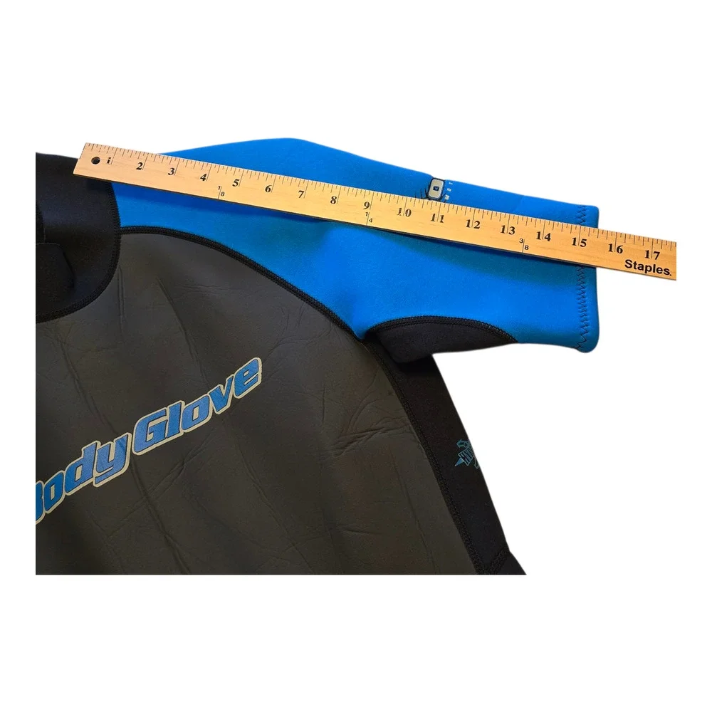 Body Glove Shorty Wetsuit Mens Size M/L Black Blue Neoprene 3/2mm - Picture 13 of 16